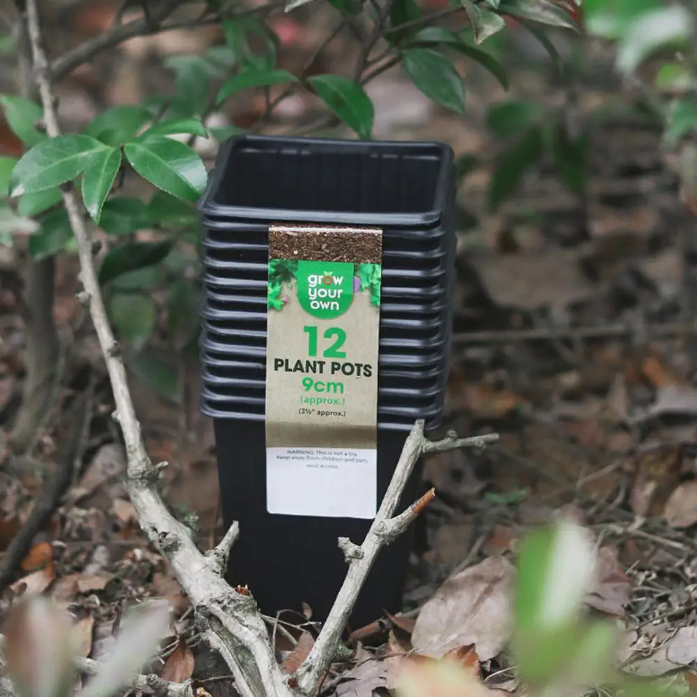 Коробка для выращивания черные легко собираемые пластиковые небольшие горшки