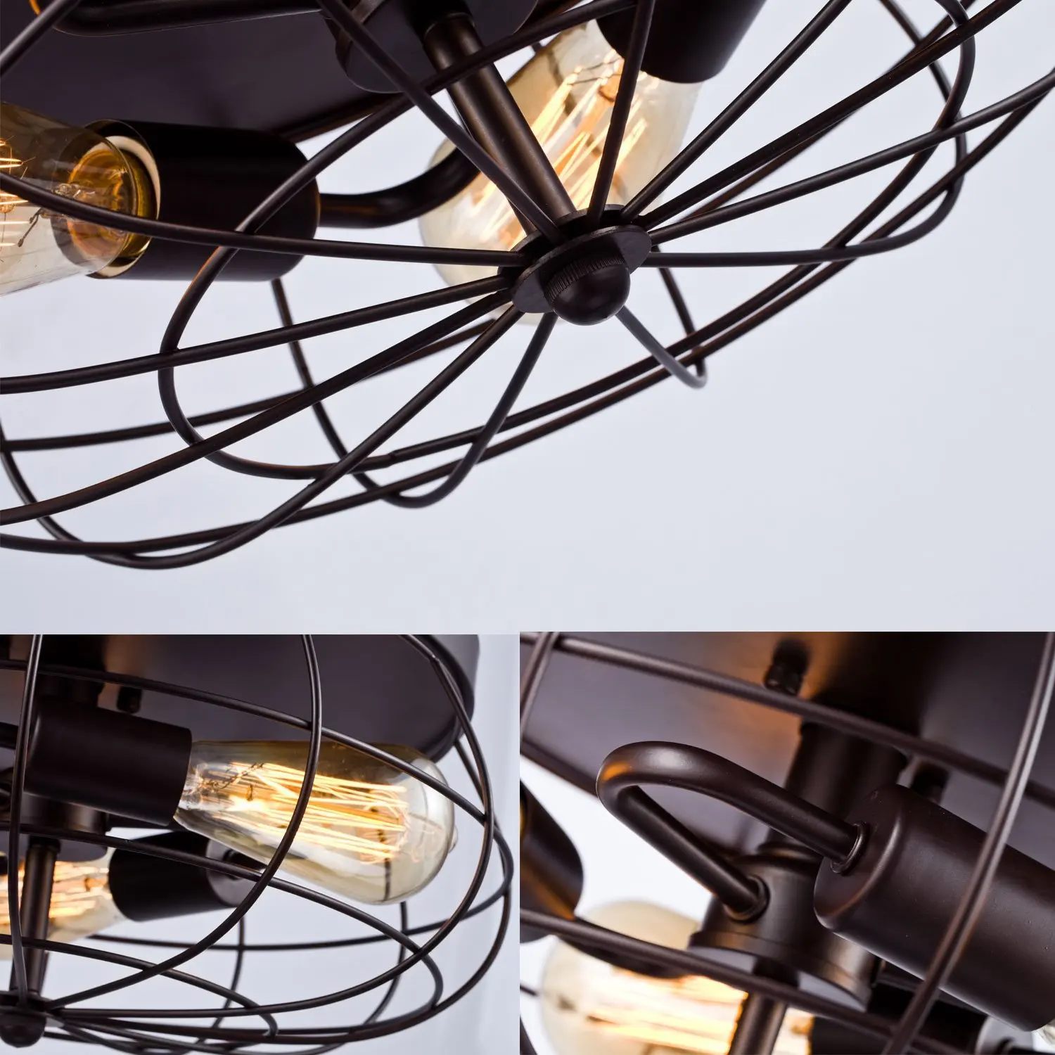 American-Style Retro Industrial Staircase Corridor Porch Room Ceiling Lamp Plafonnier Vintage E27 Edison Metal Light | Освещение