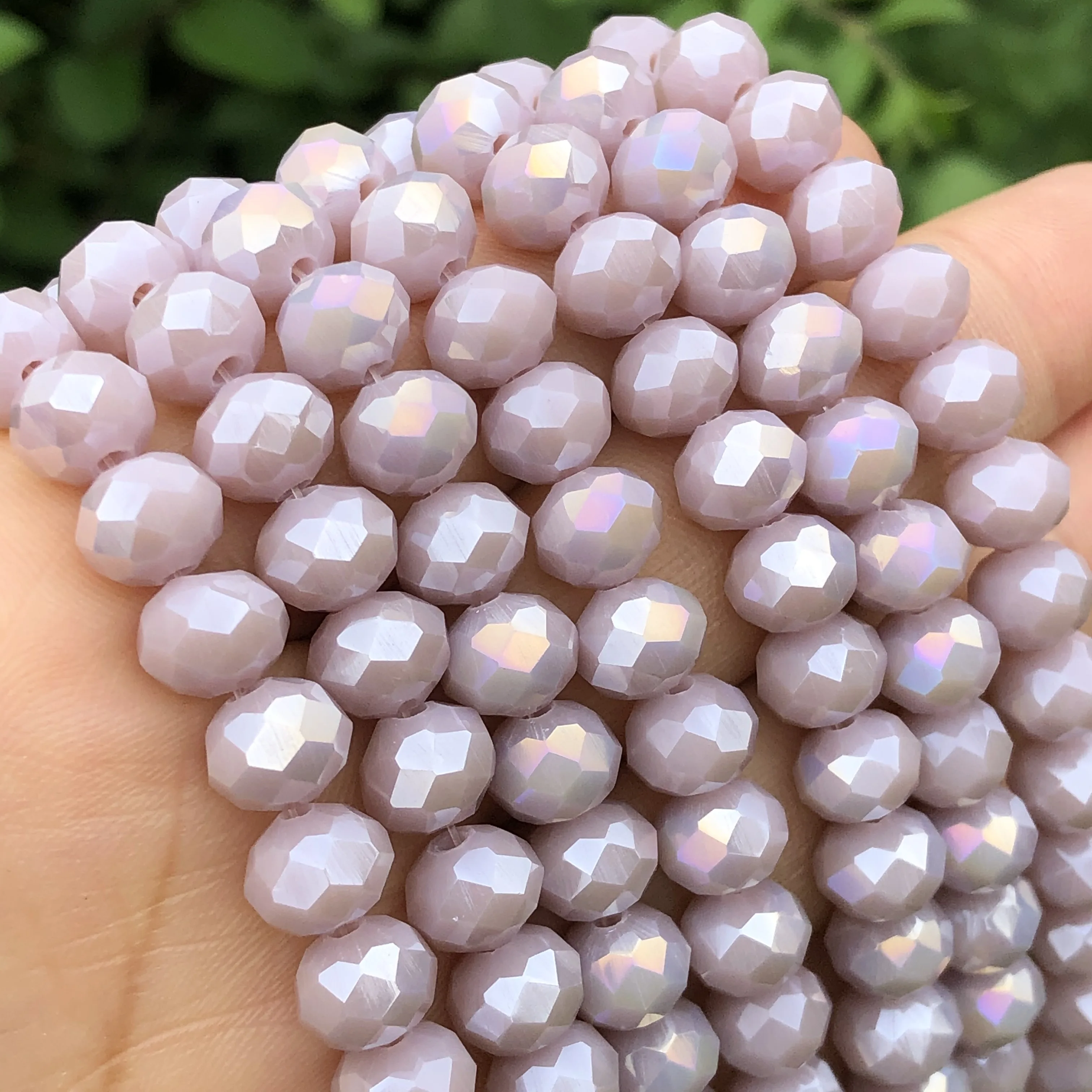 Граненые AB фиолетовые бусины Рондель Хрустальные стеклянные Свободные