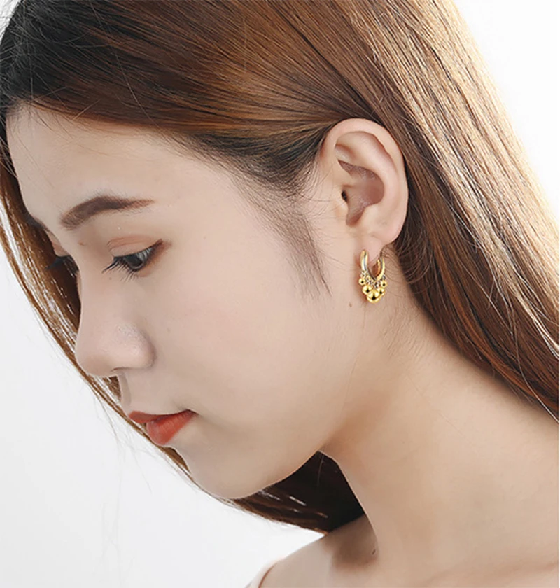 Маленькие серьги-кольца простые минималистичные серьги-гвоздики с маленькими