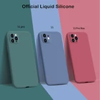 Жидкий силиконовый чехол Skin Feel для iPhone 11 Pro Max 11 Pro 11 Pro 11, защитный чехол для объектива камеры iPhone 11, простой мягкий чехол