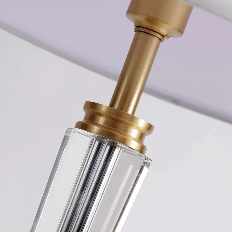 

Modern Copper Crystal Lamp lighting bedroom bedside lamp luxury fashion crystal table lamp Bedside Lamp Night Light EU Plug E27