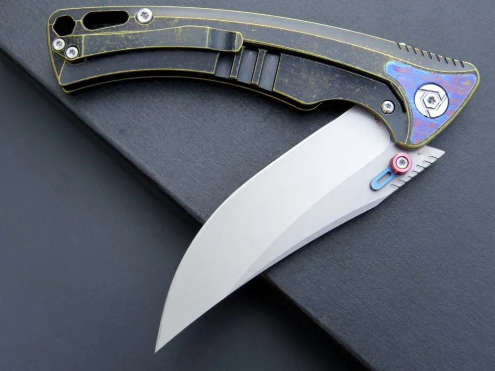 CH-Emperor карманный нож Jack knife S35VN лезвие титановый сплав Ручка Охотничий Тактический нож Фруктовый походный Нож EDC инструменты