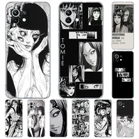 Silicone Phone Case For Xiaomi Poco NFC 10T Pro Note Lite 11i Clear Soft Back Cover Junji Ito Tomie Tees