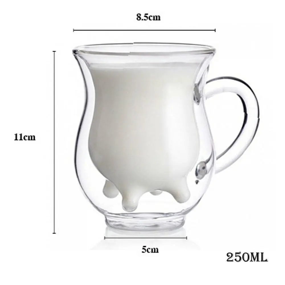 

Glass Cup Coffee Cups Tea Set Mugs Beer Drink Office Mug Transparent Milk Drinkware for Businessmen