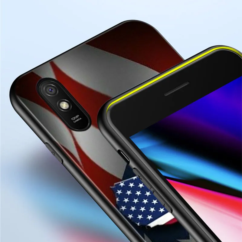 

Silicone Cover America USA Flag For Xiaomi Redmi 10X 9 9T 9C 8 7 6 Pro 9AT 9A 8A 7A 6A S2 GO 5 5A 4X Plus Phone Case Shell