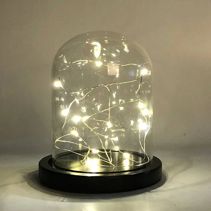 Стеклянный купол витрина для консервированных цветов баночка колокольчиков с