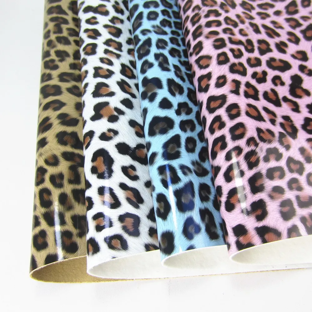 1 шт. искусственная кожа Леопардовый принт 8X11 8 дюйма|Синтетическая кожа| |