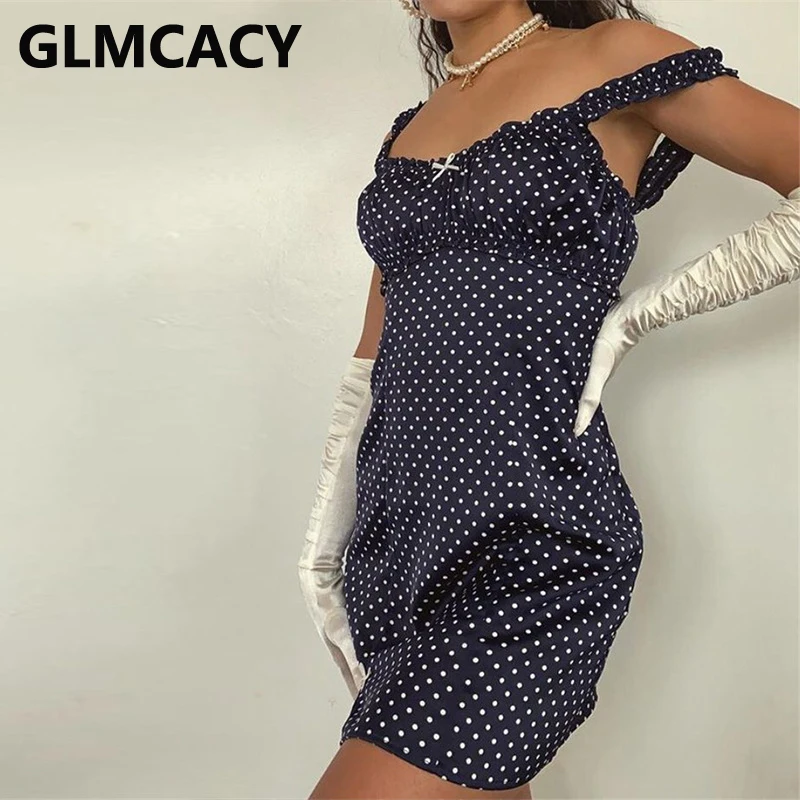 

Summer Sweet Polka Dot Printed Mini Dress