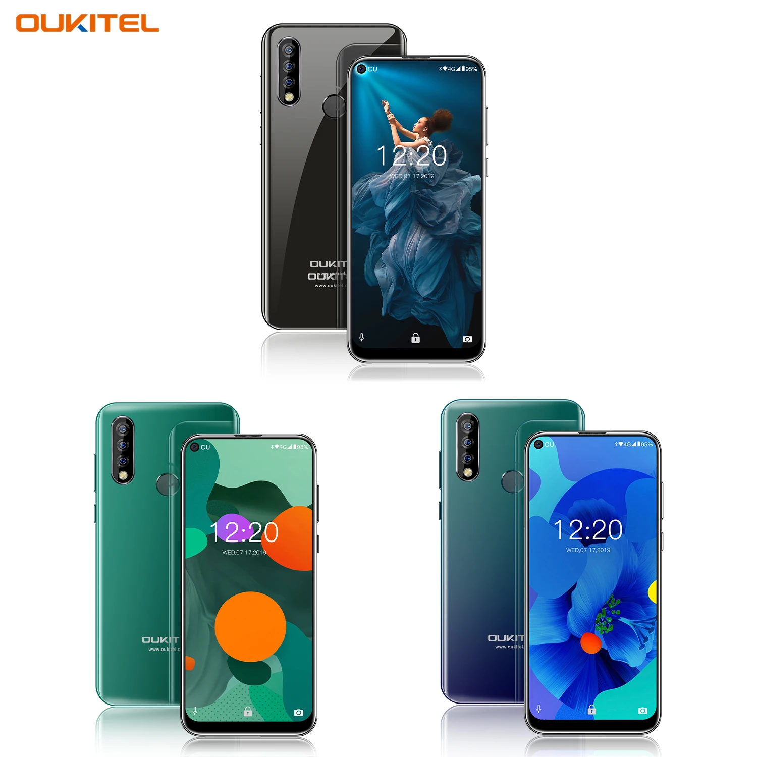 Смартфон OUKITEL C17 Pro 2 4 ГГц Wi Fi 4G LTE Android 9 0 MT6763 сканер отпечатков пальцев и лица 6 35