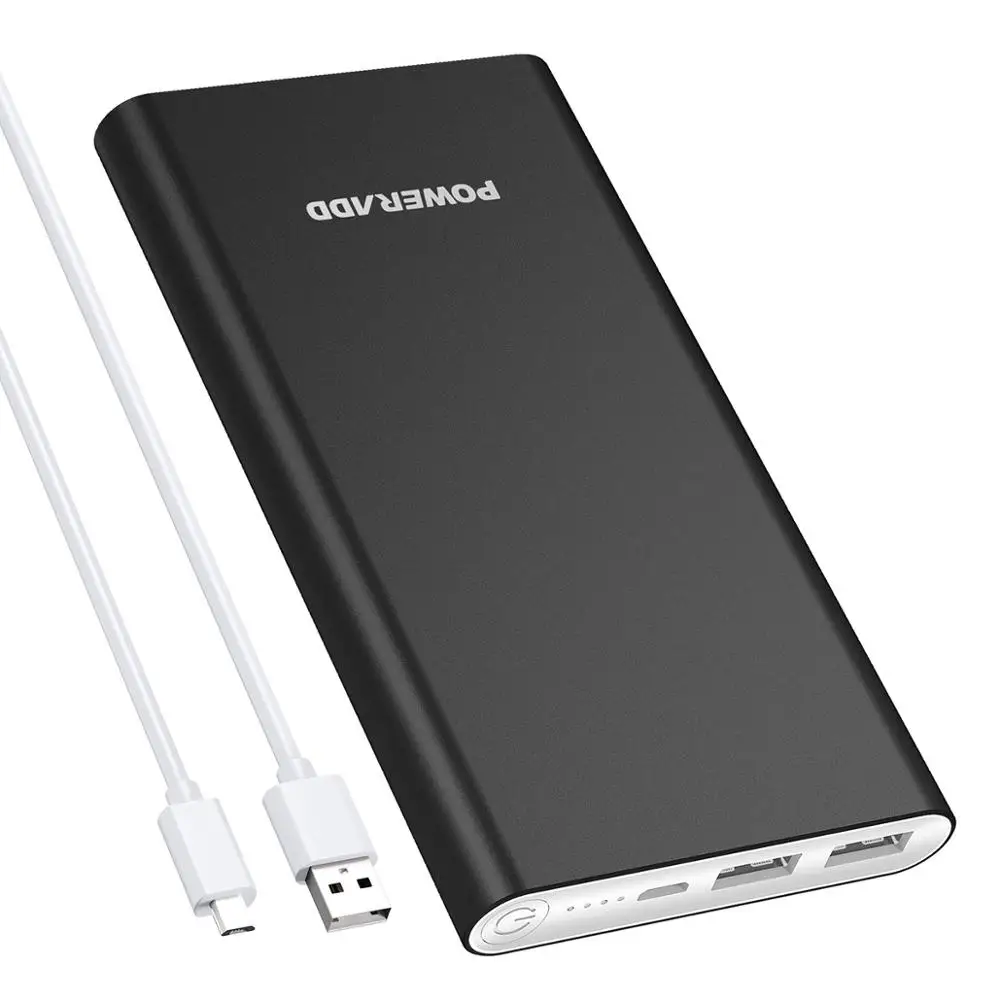 Poweradd Quick Charge 3.0 10000mAh Power Bank Dual USB Ports External Battery Powerbank For Xiaomi f