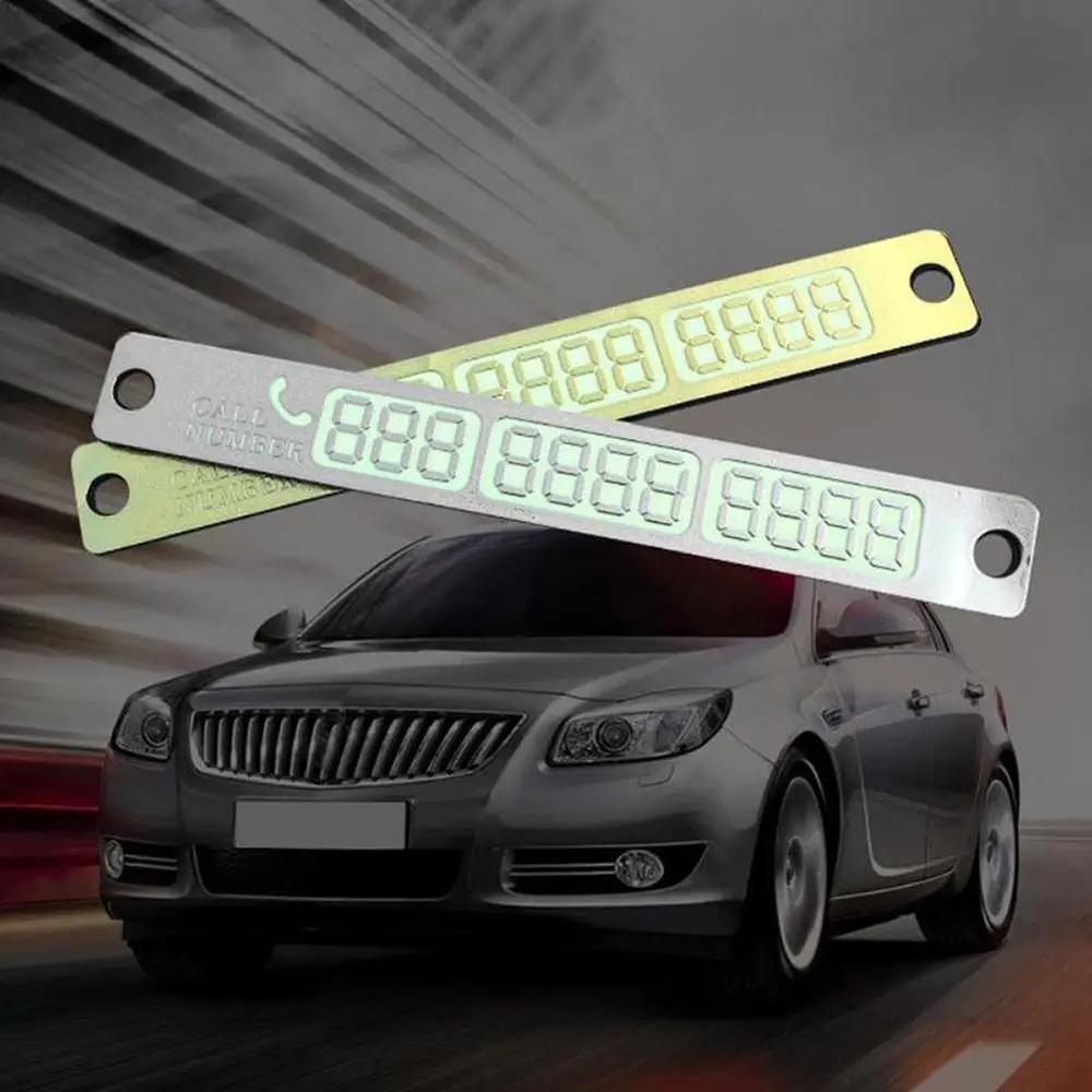 

Luminous Parking Card, Car, Creative, Temporary Mobile Phone Number Card, Mobile Phone Number Card Message