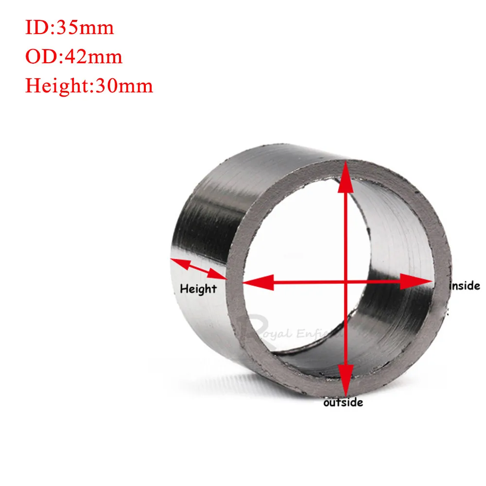 Выхлопная труба графитовая прокладка для глушителя разъем мотоцикла Dirt Pit Bike