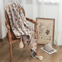 textile city navajo sun blanket knitted bohemian air conditioning throw blanket living room sofa cover winter decorate bedspread