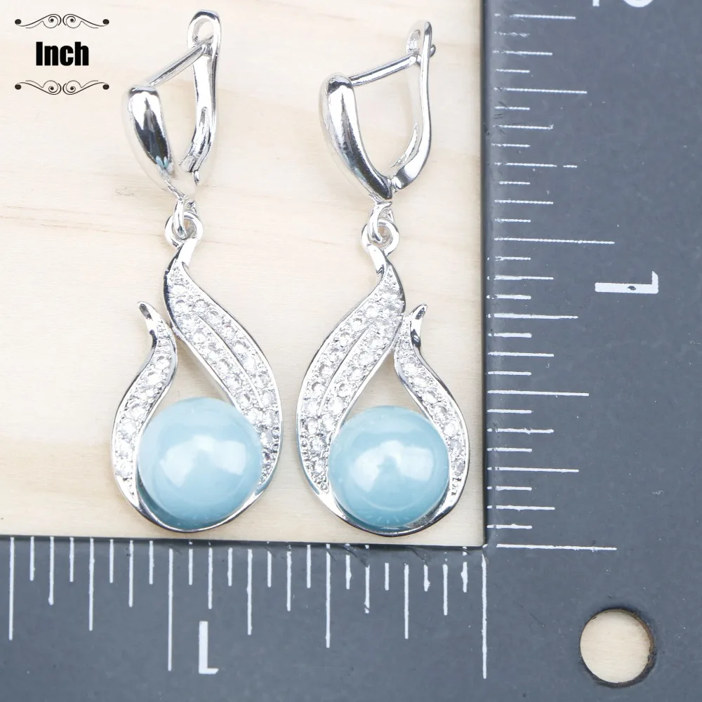 Женский ювелирный комплект из колье и серёг серебра 925 пробы|Ювелирные наборы| |