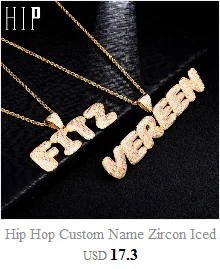 Хип-хоп индивидуальный заказ фото Iced Out Bling кубический циркон кальмар ожерелье и кулон для мужчин ювелирные изделия с теннисная цепочка