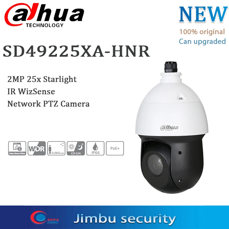 Сетевой видеорегистратор Dahua 2MP PTZ Камера SD49225XA HNR 25x ночное видение ИК WizSense сети ip