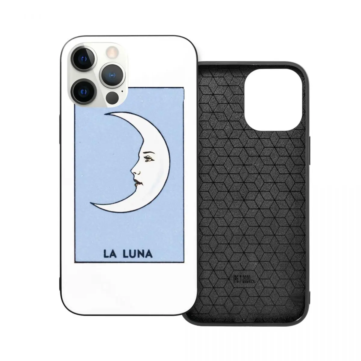 

La Luna PC Glass TPU Phone Case for iPhone 13 12 11 Xs Xr X Pro Max Mini 7 8 Se2 Plus 6 6S
