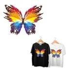 Модные Красочные термонаклейки с изображением бабочек и животных для самостоятельного изготовления одежды, футболок, термонаклейки, украшения, печать