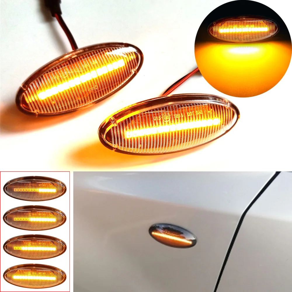 

2pcs Dynamic Blinker Side Marker Light LED Turn Signal Lamp Sequential Indicator For Opel Vauxhall Vectra B MK1 1995-2002 2003