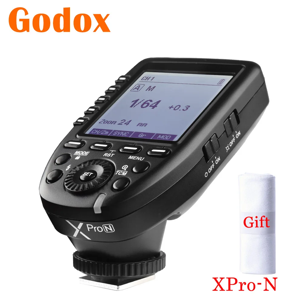 Беспроводной триггер Godox Xpro-N i-TTL II 2 4G Высокоскоростная синхронизация с системой