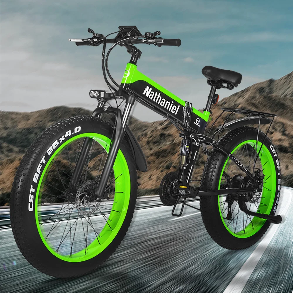 Электрический велосипед ELECTR BICYCL, 1000 Вт, 26 дюймов, электрический велосипед на толстых покрышках 48 В, складной электровелосипед с шинами 4,0, го...