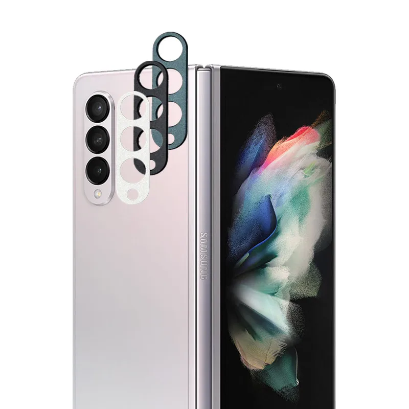 Aluminum Metal Camera Lens Anti-Scratch Armor Protector Sticker for Samsung Galaxy Z Fold3 Fold4 3  Alloy Protection Film Cover