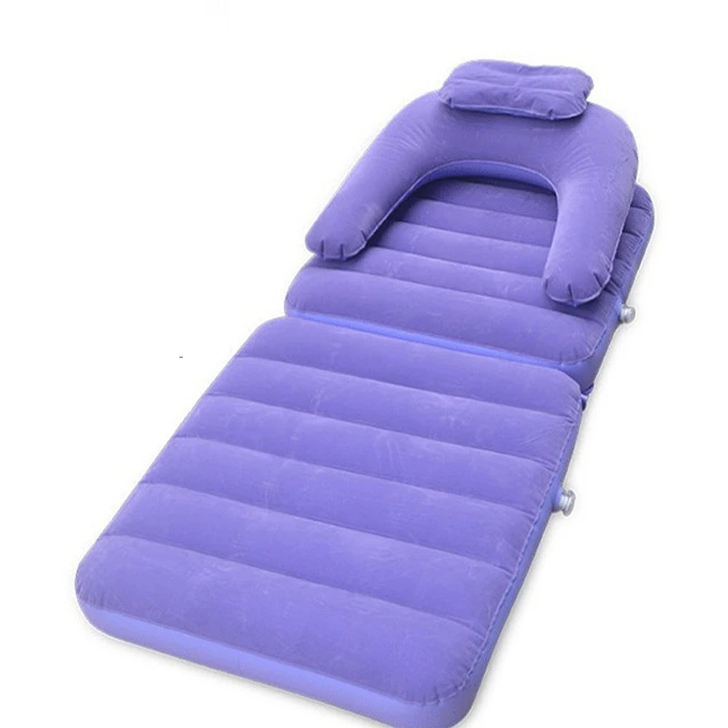

Environment Friendly Portable Inflatable Flocking Sofa Bed Dual Purpose Chair Nap Rest Lazy Multifunctional Outdoor Furniture