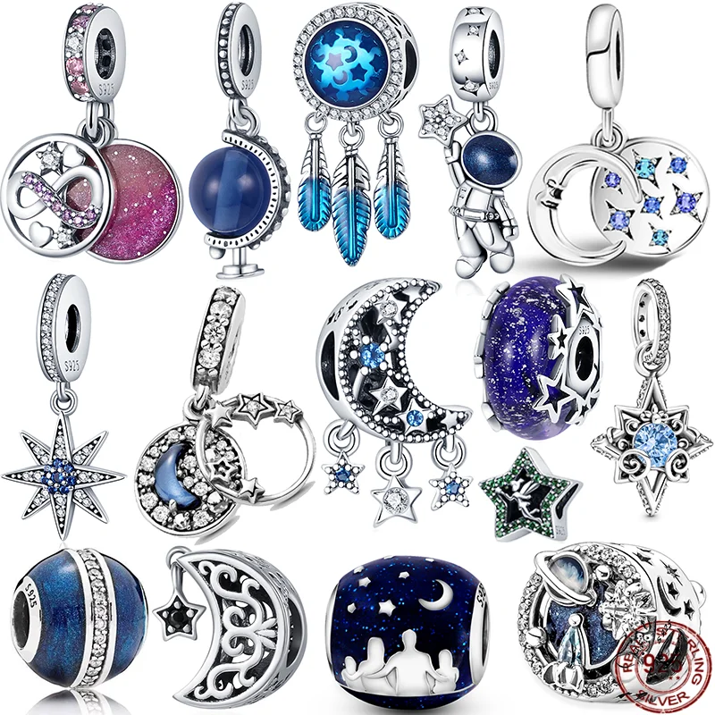 

Бусины из серебра 100% пробы для браслета Пандоры, 925 пробы