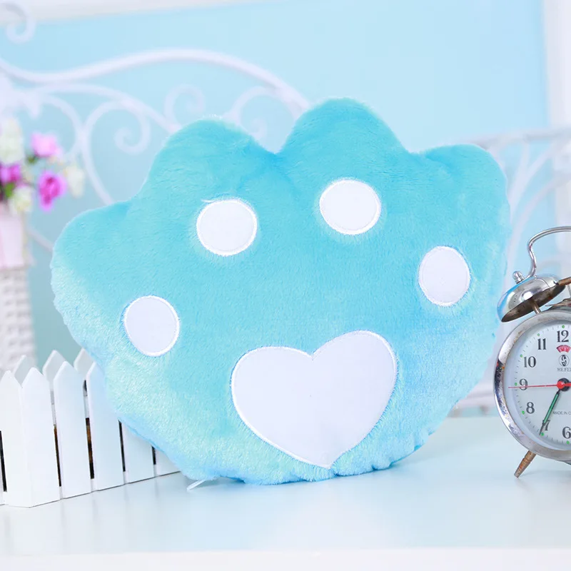 Blue Foot VILEAD светодиодный мигающий PP хлопок мягкая плюшевая игрушка Смайлик Подушка для сна декоративные подушки для дивана - Color: Blue Foot