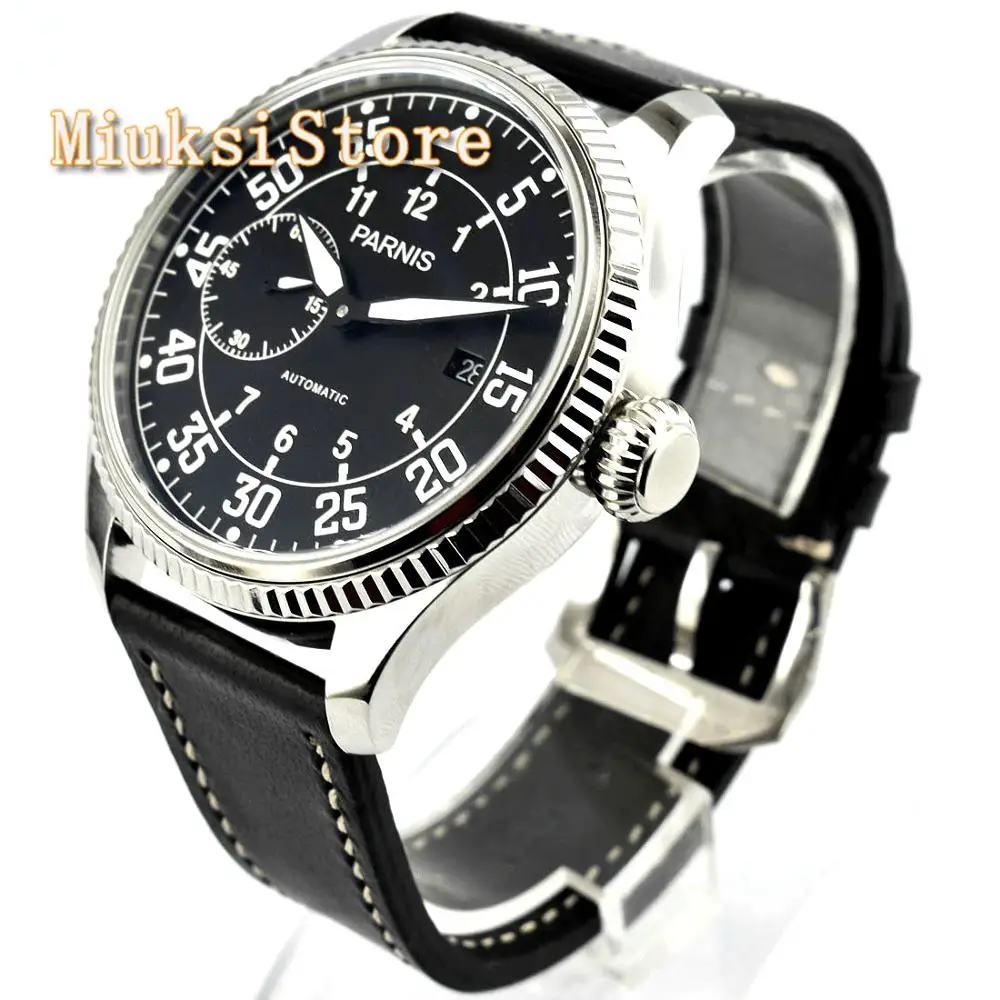 Мужские механические часы с автоматическим механизмом и датой длина 45 мм |