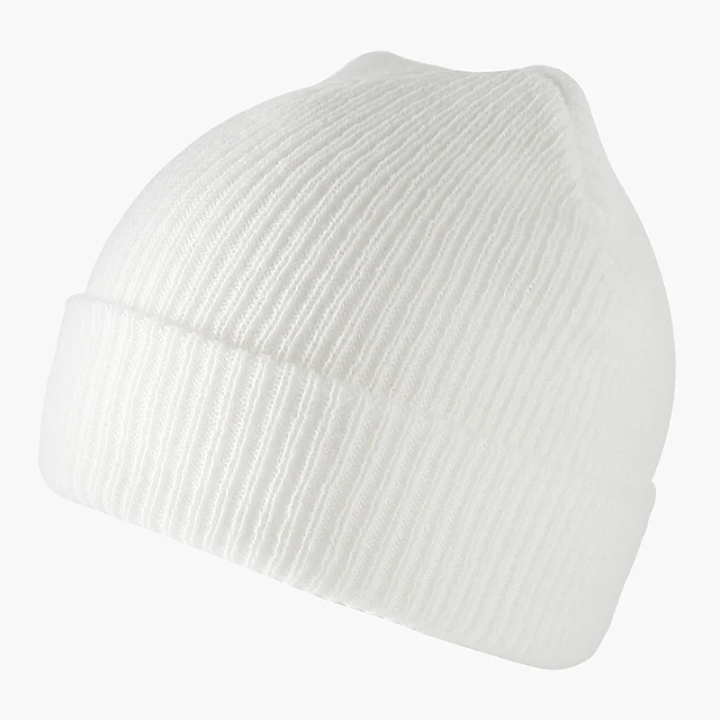 Белый Шапки унисекс шапочка 24 цвета женская зимняя шапка в рубчик Gorros шапка в стиле хип-хоп для женщин шапочка в стиле кэжуал простые вязаные осенние шапки - Цвет: Белый