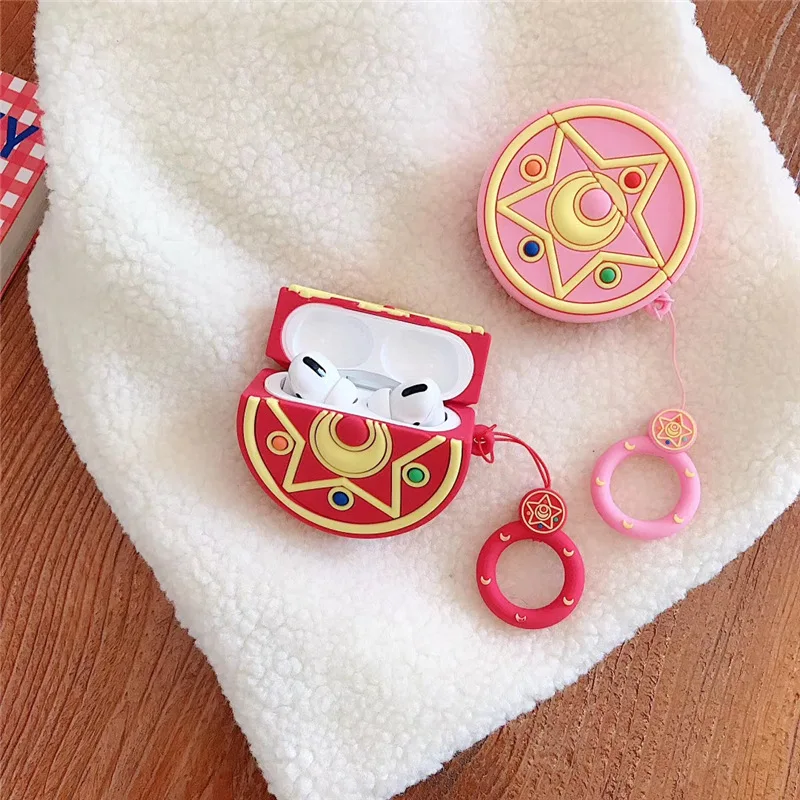 

3D Sailor Moon Case for Airpods pro cute Accessories Bluetooth Earphone Protective Cover for airpod pro 3 Cartoon Silicone ring