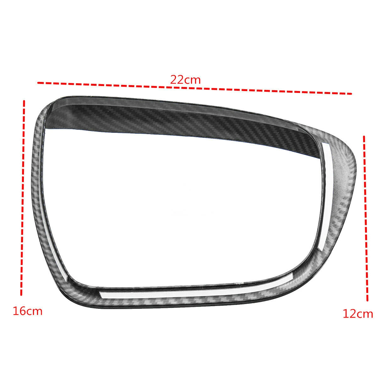 2 шт. автомобильные накладки на зеркало заднего вида из углеродного волокна для