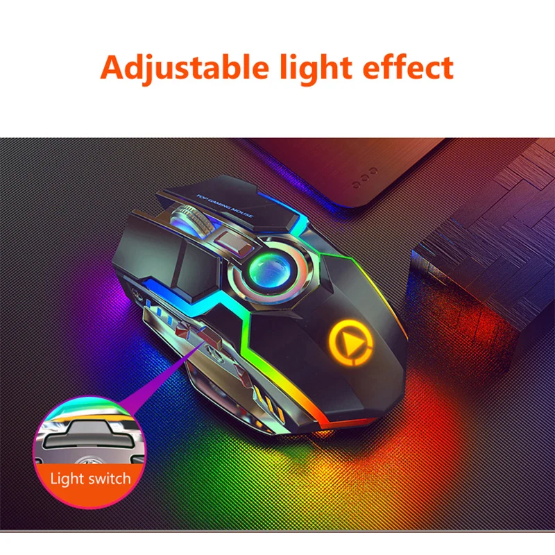 KIITO M4 эргономичная Беспроводная игровая мышь светодиодный Bluetooth компьютерная