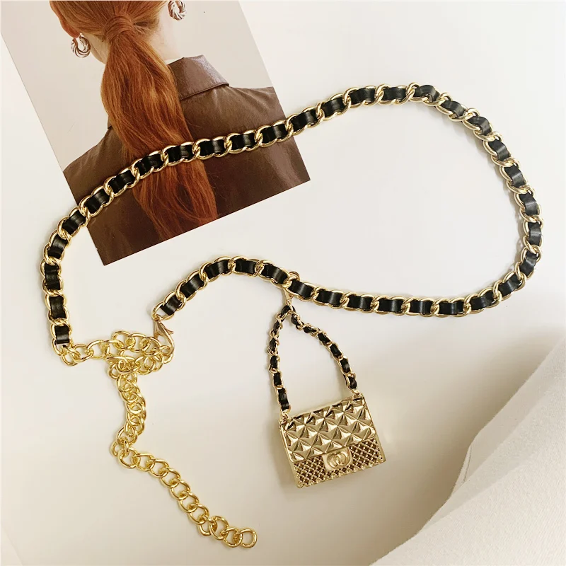 

2021 Trend Fashion Ceinture Femme Luxury Designer Waist Chain Belt Bag Can Opened for Jeans Dress Elegant Aesthetic Accessories