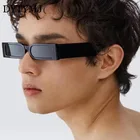 Солнцезащитные очки dyymj квадратные для мужчин и женщин, небольшие прямоугольные ретро солнечные очки с оправой, 2022