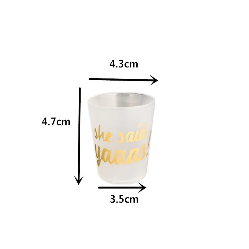 5 шт./компл. свадебное украшение игра куриная ночь чашка для напитков сделай сам