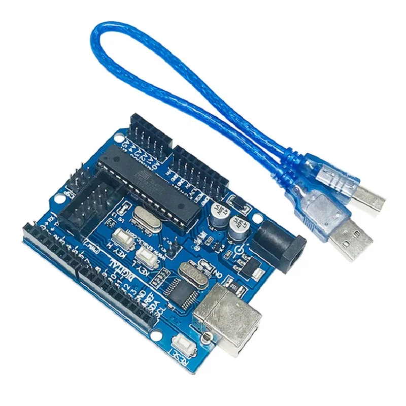 For Uno R3 Atmega328p Avr Development Control Board Enhanced Version for Arduino Free Usb Data Cable