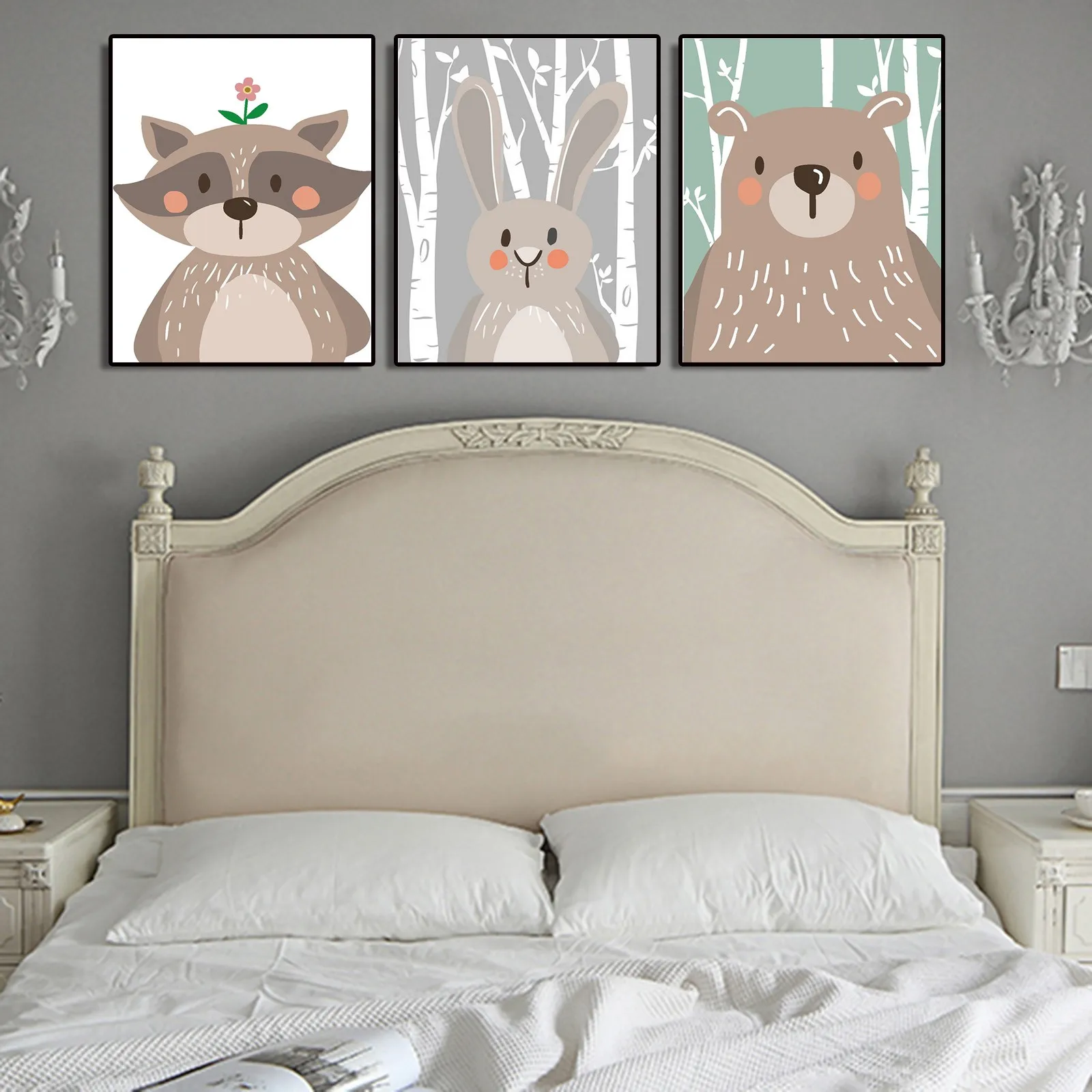 Полиэстер холст масляной художественные плакаты и принты стены искусства одежда