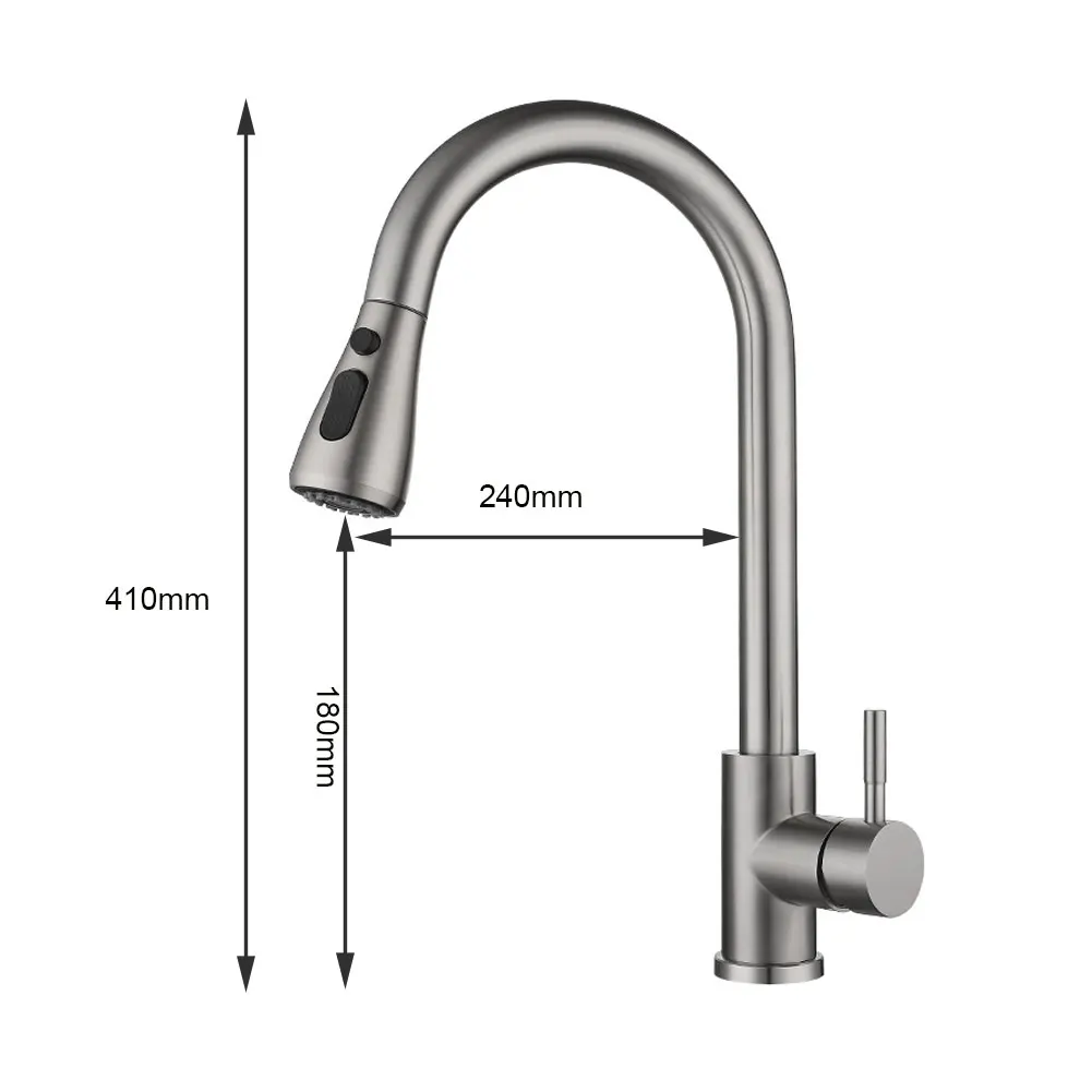 

Stainless Steel Touch Control Kitchen Faucets Smart Sensor 360 Degree Swivel Mixer Touch Faucet for Kitchen Pull Out Sink Taps