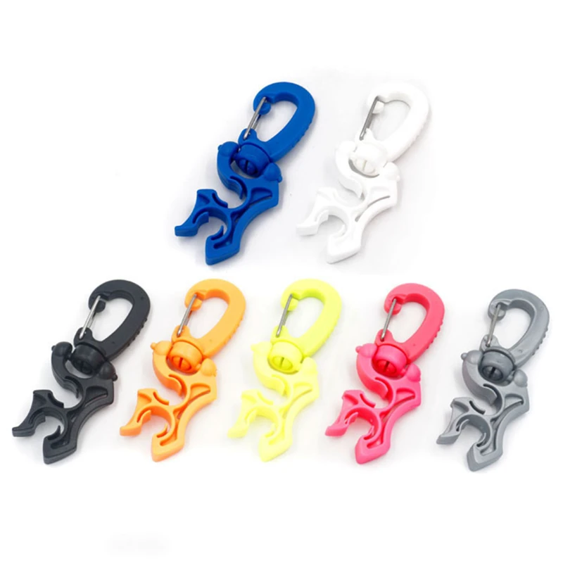 

Scuba Diving Regulator Double BCD Hose Holder With Clip Buckle Hook Snorkeling Double BCD Clip Regulator Retainer Buckle Hook