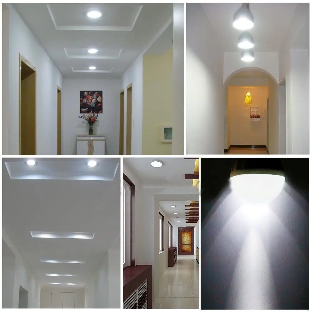 Умный звук Сенсор/движения PIR Сенсор светодиодный светильник 220v E27 3 Вт 5 7 9 лампы