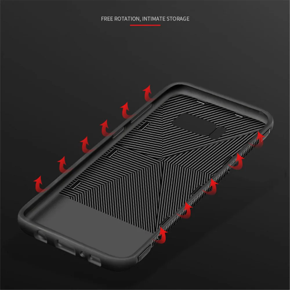 Магнитное кольцо держатель Мобильный телефон чехол для Samsung galaxy s8 s7 edge note 8 защиты