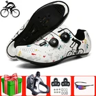 Кроссовки велосипедные унисекс, дышащие, спортивная обувь для езды на велосипеде, белые, оригинал