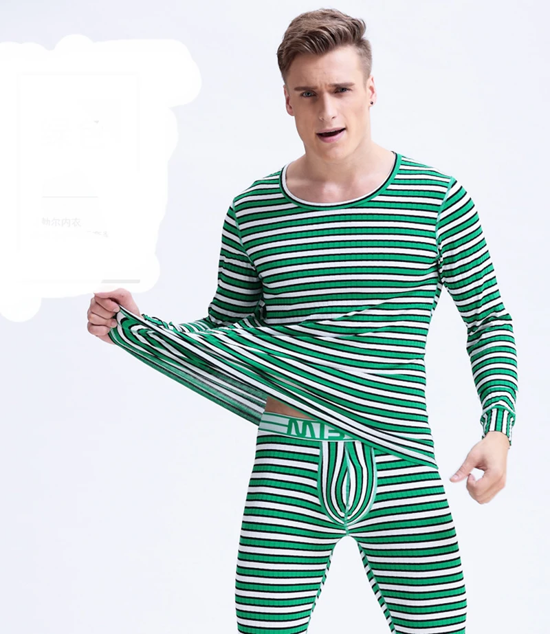 New Mens Long Sleeve Long Johns Warm Thick Plus Velvet Winter Thermal Underwear Men Autumn Tops Pants Not Sets