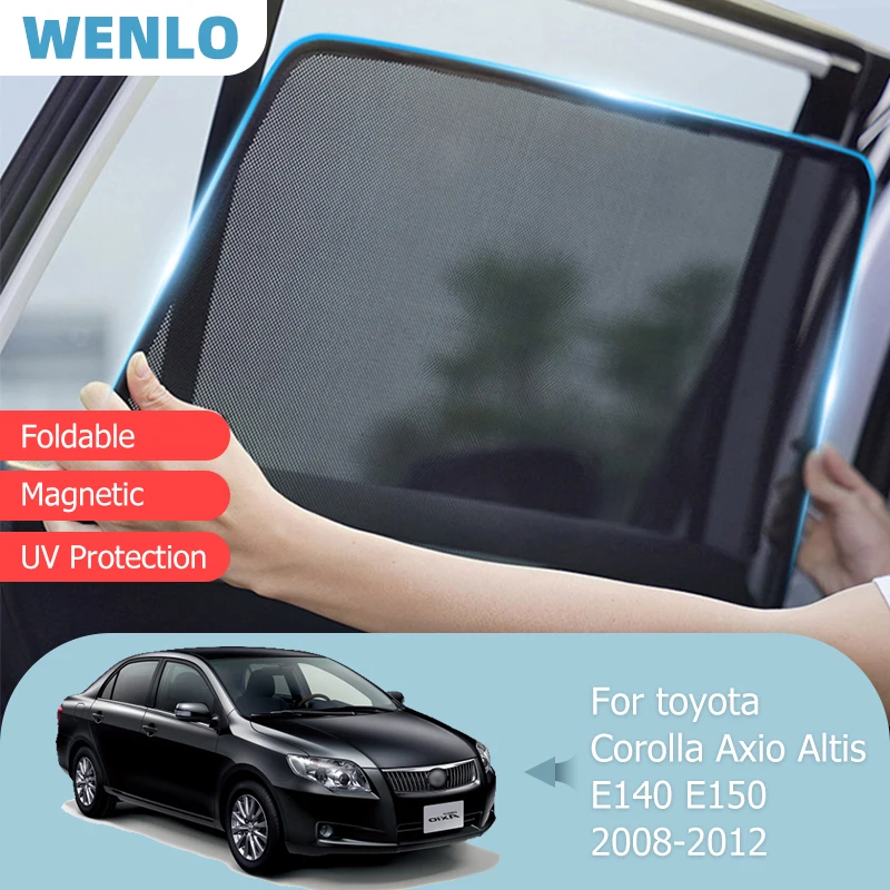

For Toyota Corolla Axio E140 E150 10th 2008-2012 Front Windshield Car Sunshade Side Window Blind Sun Shade Visor Mesh Curtain