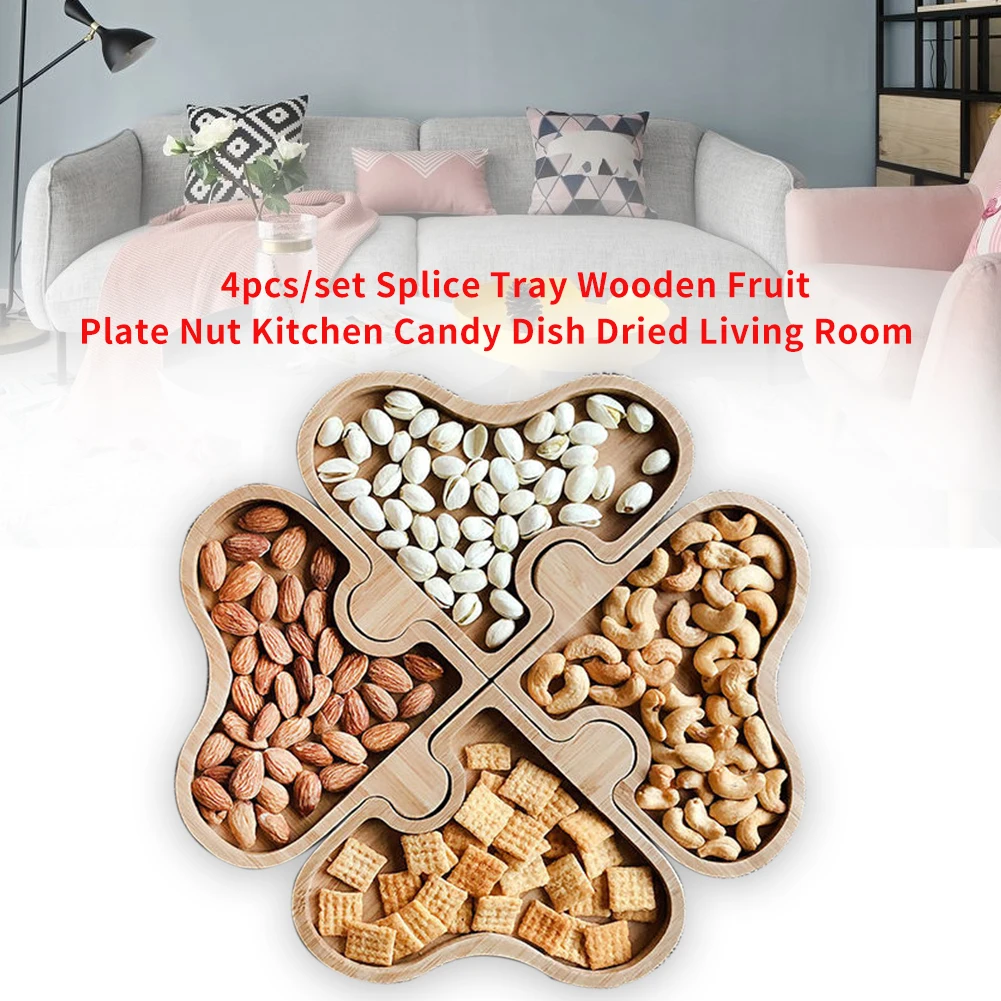 4 шт./компл. Гостиная гайка лоток для хранения конфеты блюдо сушеные фрукты