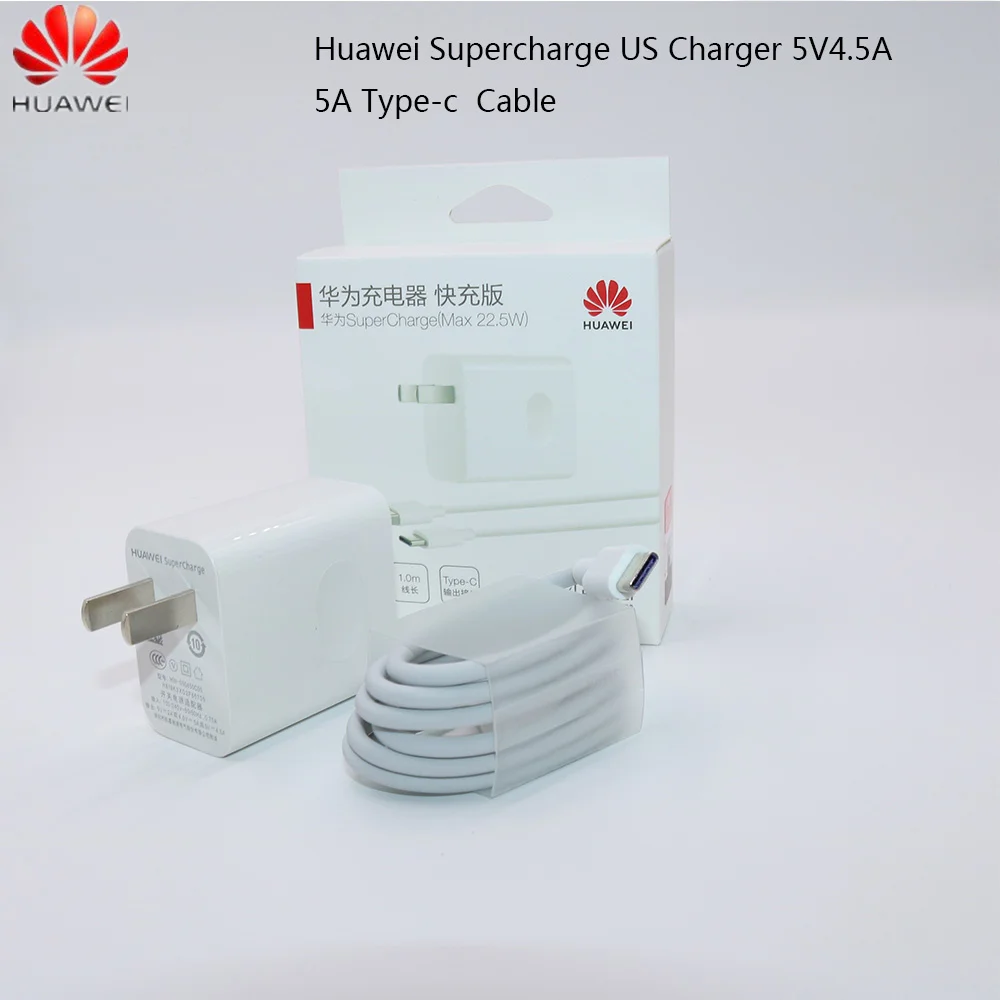 Оригинальное быстрое зарядное устройство Huawei 4 5 В А для Supercharge P20 Pro Lite Mate 10 20 5A