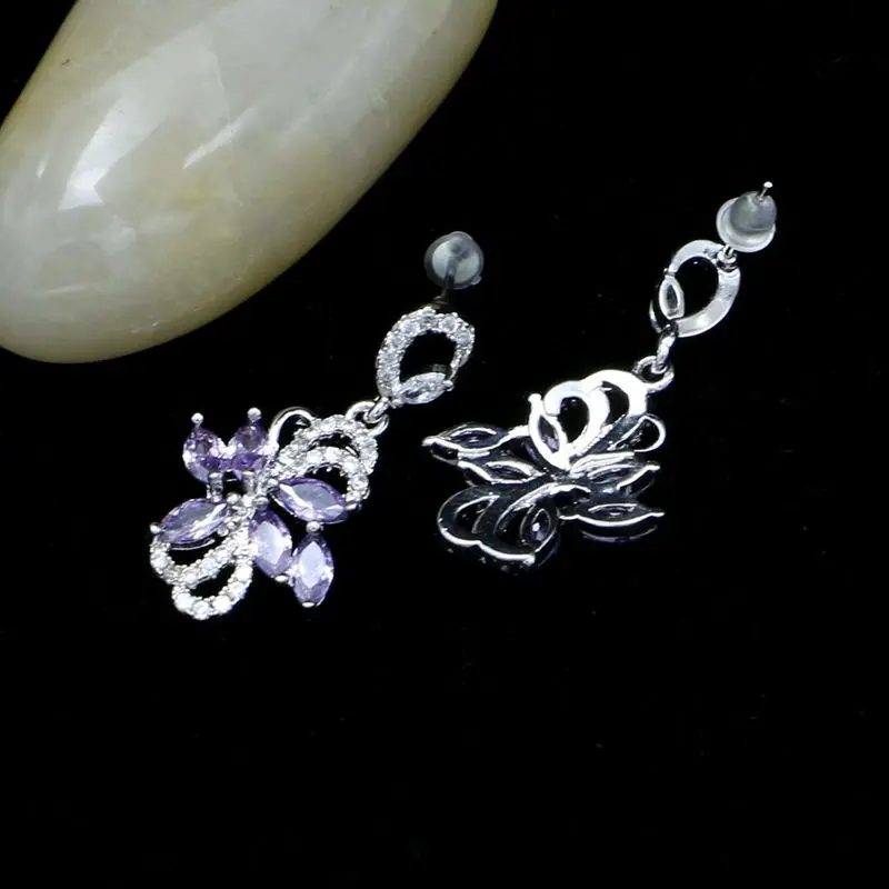 Модные серебряные серьги-капли 925 пробы ювелирные изделия длинные серьги с